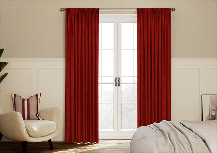 Faux Suede, Brick - Made to Measure Curtains - Image 3